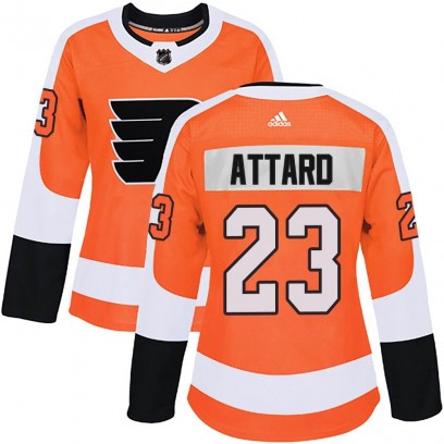 Women's Authentic Philadelphia Flyers Ronnie Attard Adidas Home Jersey - Orange