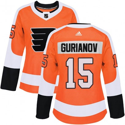 Women's Authentic Philadelphia Flyers Denis Gurianov Adidas Home Jersey - Orange