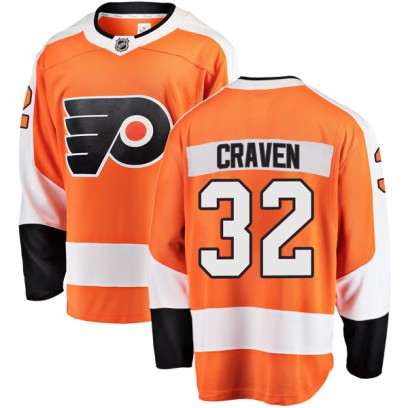 Youth Breakaway Philadelphia Flyers Murray Craven Fanatics Branded Home Jersey - Orange
