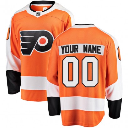 Youth Breakaway Philadelphia Flyers Custom Fanatics Branded Custom Home Jersey - Orange