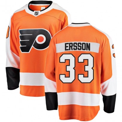 Youth Breakaway Philadelphia Flyers Samuel Ersson Fanatics Branded Home Jersey - Orange