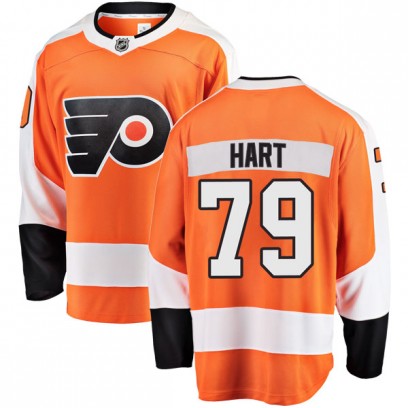 Youth Breakaway Philadelphia Flyers Carter Hart Fanatics Branded Home Jersey - Orange