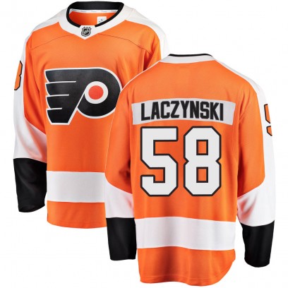 Youth Breakaway Philadelphia Flyers Tanner Laczynski Fanatics Branded Home Jersey - Orange