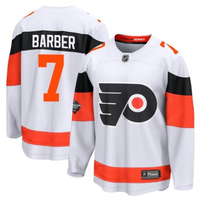 Men's Breakaway Philadelphia Flyers Bill Barber Fanatics Branded 2024 Stadium Series Jersey - White