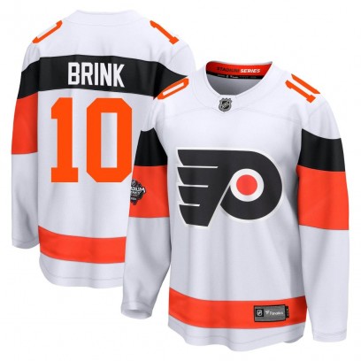 Men's Breakaway Philadelphia Flyers Bobby Brink Fanatics Branded 2024 Stadium Series Jersey - White