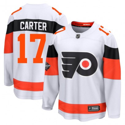 Men's Breakaway Philadelphia Flyers Jeff Carter Fanatics Branded 2024 Stadium Series Jersey - White