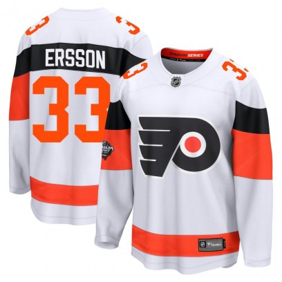 Men's Breakaway Philadelphia Flyers Samuel Ersson Fanatics Branded 2024 Stadium Series Jersey - White