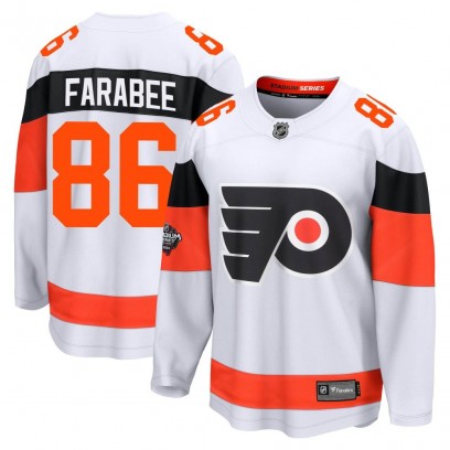 Men's Breakaway Philadelphia Flyers Joel Farabee Fanatics Branded 2024 Stadium Series Jersey - White