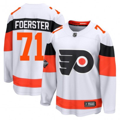 Men's Breakaway Philadelphia Flyers Tyson Foerster Fanatics Branded 2024 Stadium Series Jersey - White