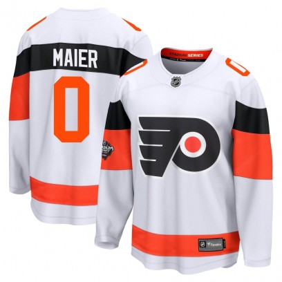 Men's Breakaway Philadelphia Flyers Nolan Maier Fanatics Branded 2024 Stadium Series Jersey - White