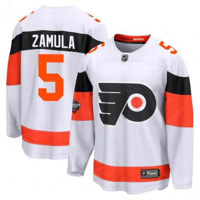 Men's Breakaway Philadelphia Flyers Egor Zamula Fanatics Branded 2024 Stadium Series Jersey - White