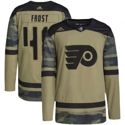 Youth Authentic Philadelphia Flyers Morgan Frost Adidas Military Appreciation Practice Jersey - Camo