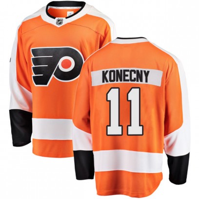 Men's Breakaway Philadelphia Flyers Travis Konecny Fanatics Branded Home Jersey - Orange