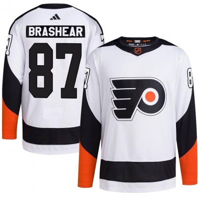 Men's Authentic Philadelphia Flyers Donald Brashear Adidas Reverse Retro 2.0 Jersey - White