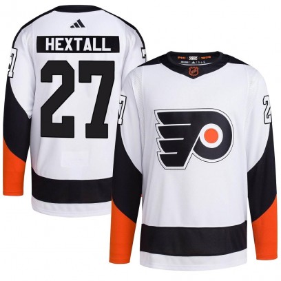 Men's Authentic Philadelphia Flyers Ron Hextall Adidas Reverse Retro 2.0 Jersey - White