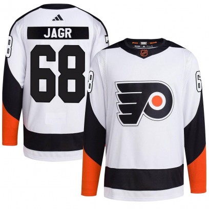 Men's Authentic Philadelphia Flyers Jaromir Jagr Adidas Reverse Retro 2.0 Jersey - White