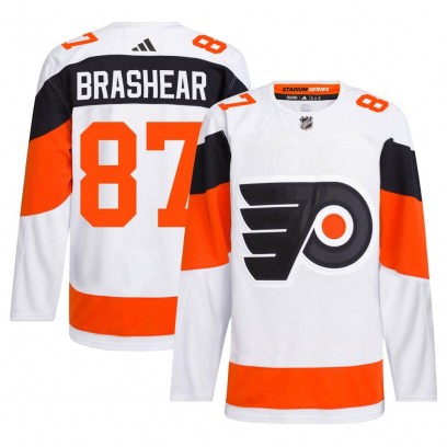 Men's Authentic Philadelphia Flyers Donald Brashear Adidas 2024 Stadium Series Primegreen Jersey - White
