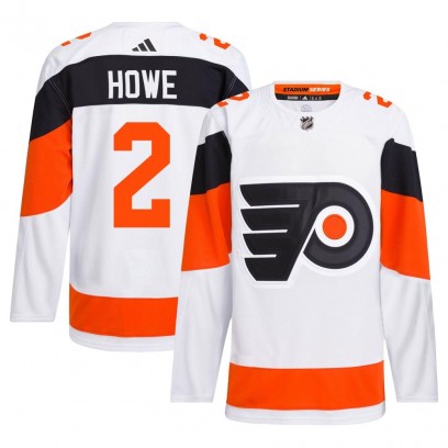 Men's Authentic Philadelphia Flyers Mark Howe Adidas 2024 Stadium Series Primegreen Jersey - White
