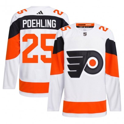 Men's Authentic Philadelphia Flyers Ryan Poehling Adidas 2024 Stadium Series Primegreen Jersey - White