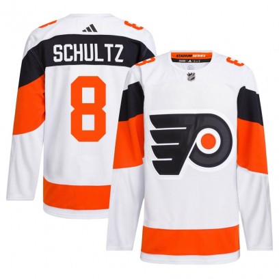 Men's Authentic Philadelphia Flyers Dave Schultz Adidas 2024 Stadium Series Primegreen Jersey - White