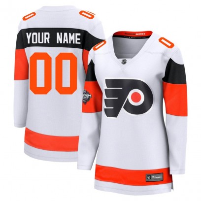 Women's Breakaway Philadelphia Flyers Custom Fanatics Branded Custom 2024 Stadium Series Jersey - White