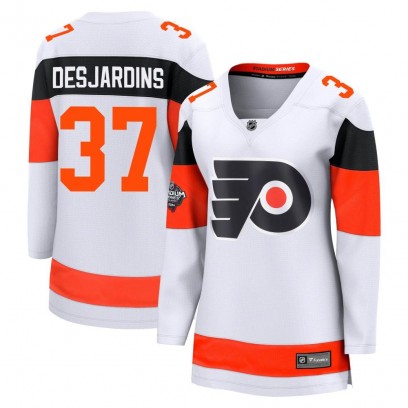 Women's Breakaway Philadelphia Flyers Eric Desjardins Fanatics Branded 2024 Stadium Series Jersey - White