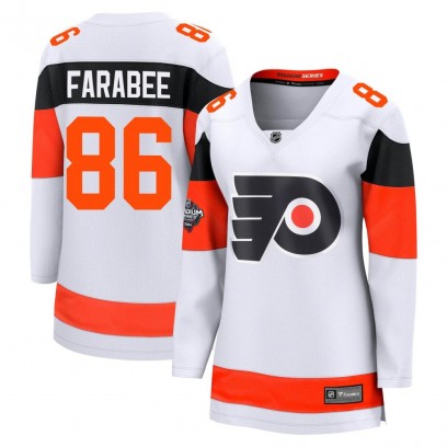 Women's Breakaway Philadelphia Flyers Joel Farabee Fanatics Branded 2024 Stadium Series Jersey - White