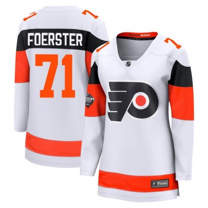Women's Breakaway Philadelphia Flyers Tyson Foerster Fanatics Branded 2024 Stadium Series Jersey - White