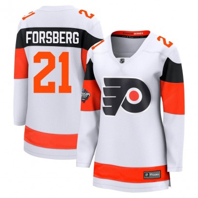 Women's Breakaway Philadelphia Flyers Peter Forsberg Fanatics Branded 2024 Stadium Series Jersey - White