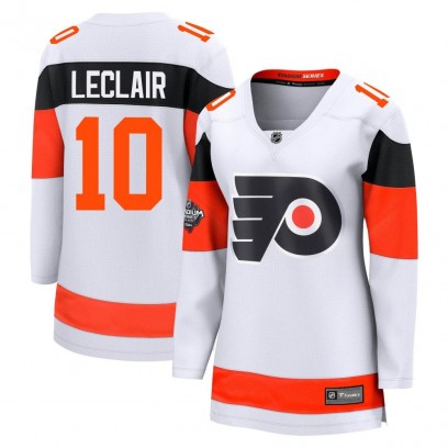 Women's Breakaway Philadelphia Flyers John Leclair Fanatics Branded 2024 Stadium Series Jersey - White