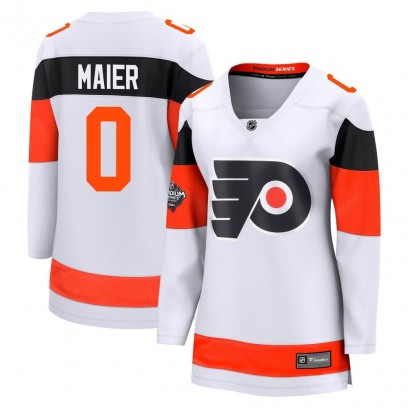 Women's Breakaway Philadelphia Flyers Nolan Maier Fanatics Branded 2024 Stadium Series Jersey - White