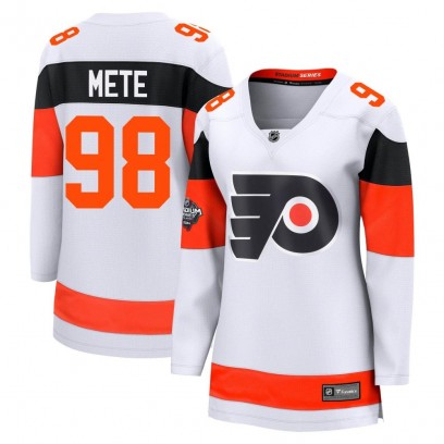 Women's Breakaway Philadelphia Flyers Victor Mete Fanatics Branded 2024 Stadium Series Jersey - White