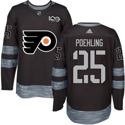 Youth Authentic Philadelphia Flyers Ryan Poehling 1917-2017 100th Anniversary Jersey - Black