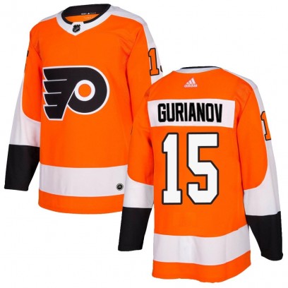 Men's Authentic Philadelphia Flyers Denis Gurianov Adidas Home Jersey - Orange