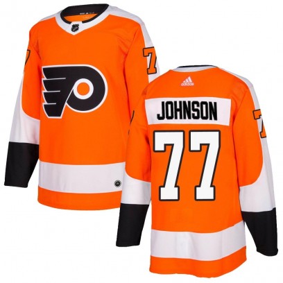 Men's Authentic Philadelphia Flyers Erik Johnson Adidas Home Jersey - Orange