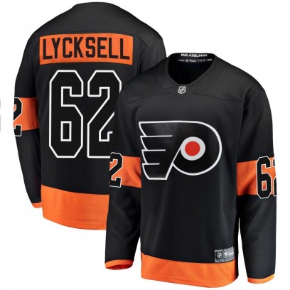 Youth Breakaway Philadelphia Flyers Olle Lycksell Fanatics Branded Alternate Jersey - Black