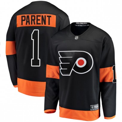 Youth Breakaway Philadelphia Flyers Bernie Parent Fanatics Branded Alternate Jersey - Black