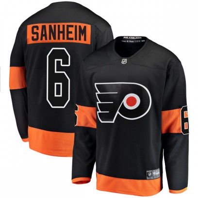 Youth Breakaway Philadelphia Flyers Travis Sanheim Fanatics Branded Alternate Jersey - Black