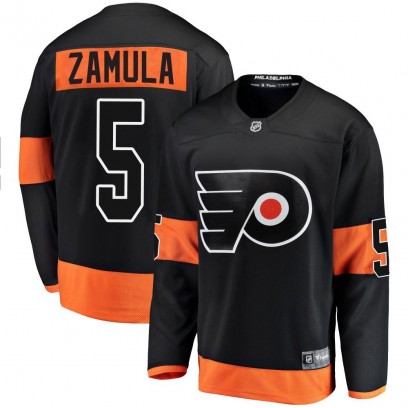 Youth Breakaway Philadelphia Flyers Egor Zamula Fanatics Branded Alternate Jersey - Black