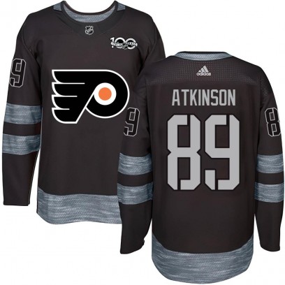 Men's Authentic Philadelphia Flyers Cam Atkinson 1917-2017 100th Anniversary Jersey - Black