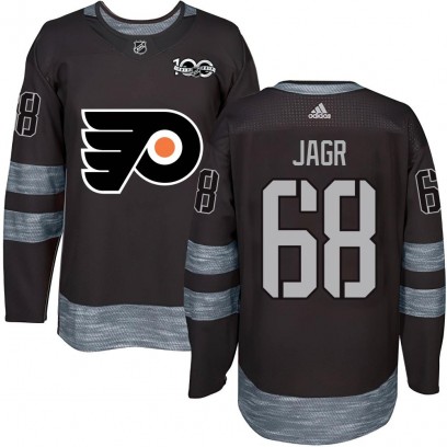 Men's Authentic Philadelphia Flyers Jaromir Jagr 1917-2017 100th Anniversary Jersey - Black
