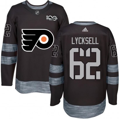 Men's Authentic Philadelphia Flyers Olle Lycksell 1917-2017 100th Anniversary Jersey - Black