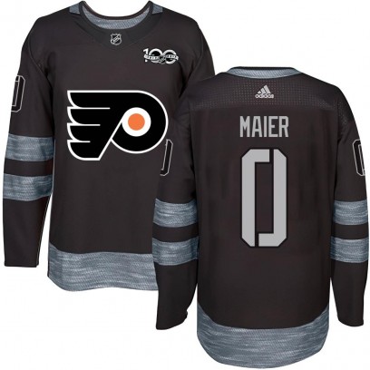 Men's Authentic Philadelphia Flyers Nolan Maier 1917-2017 100th Anniversary Jersey - Black