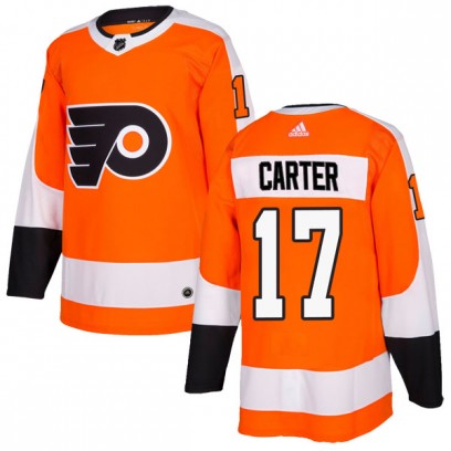 Youth Authentic Philadelphia Flyers Jeff Carter Adidas Home Jersey - Orange