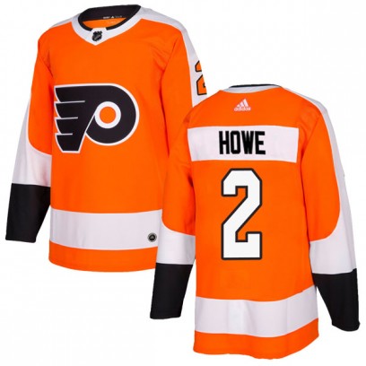 Youth Authentic Philadelphia Flyers Mark Howe Adidas Home Jersey - Orange