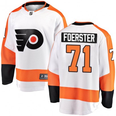 Youth Breakaway Philadelphia Flyers Tyson Foerster Fanatics Branded Away Jersey - White