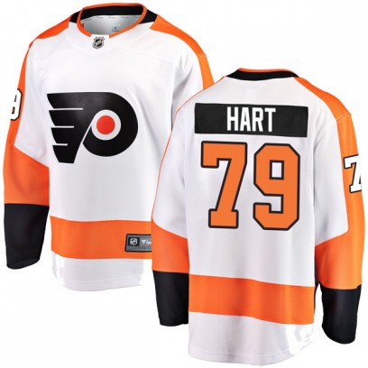 Youth Breakaway Philadelphia Flyers Carter Hart Fanatics Branded Away Jersey - White