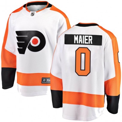 Youth Breakaway Philadelphia Flyers Nolan Maier Fanatics Branded Away Jersey - White