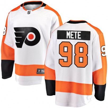 Youth Breakaway Philadelphia Flyers Victor Mete Fanatics Branded Away Jersey - White