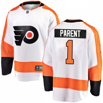Youth Breakaway Philadelphia Flyers Bernie Parent Fanatics Branded Away Jersey - White